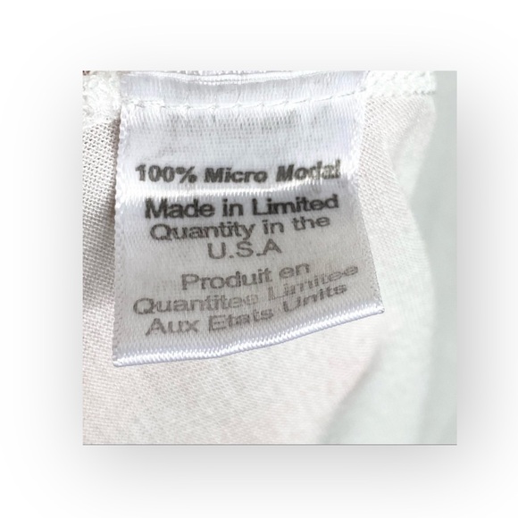 VHTF: Lauren Moshi โ๏ธ๏ธ Tess Color Foil Hippie Girl Swing Tee T Shirt โ๏ธ๏ธ White M - Picture 11 of 16